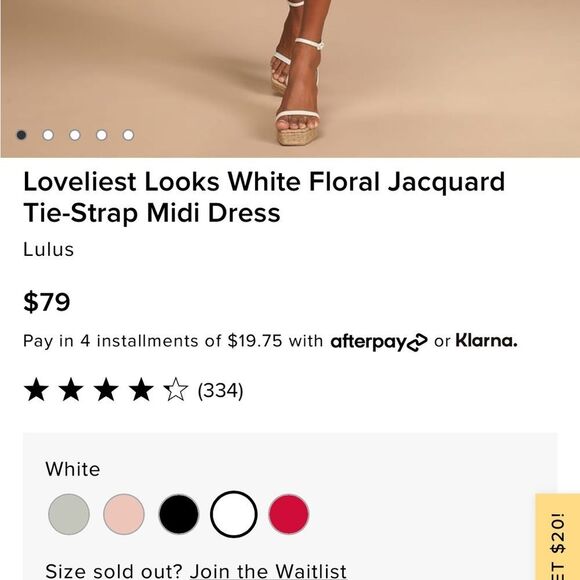 Lulus white midi dress - Picture 9 of 15